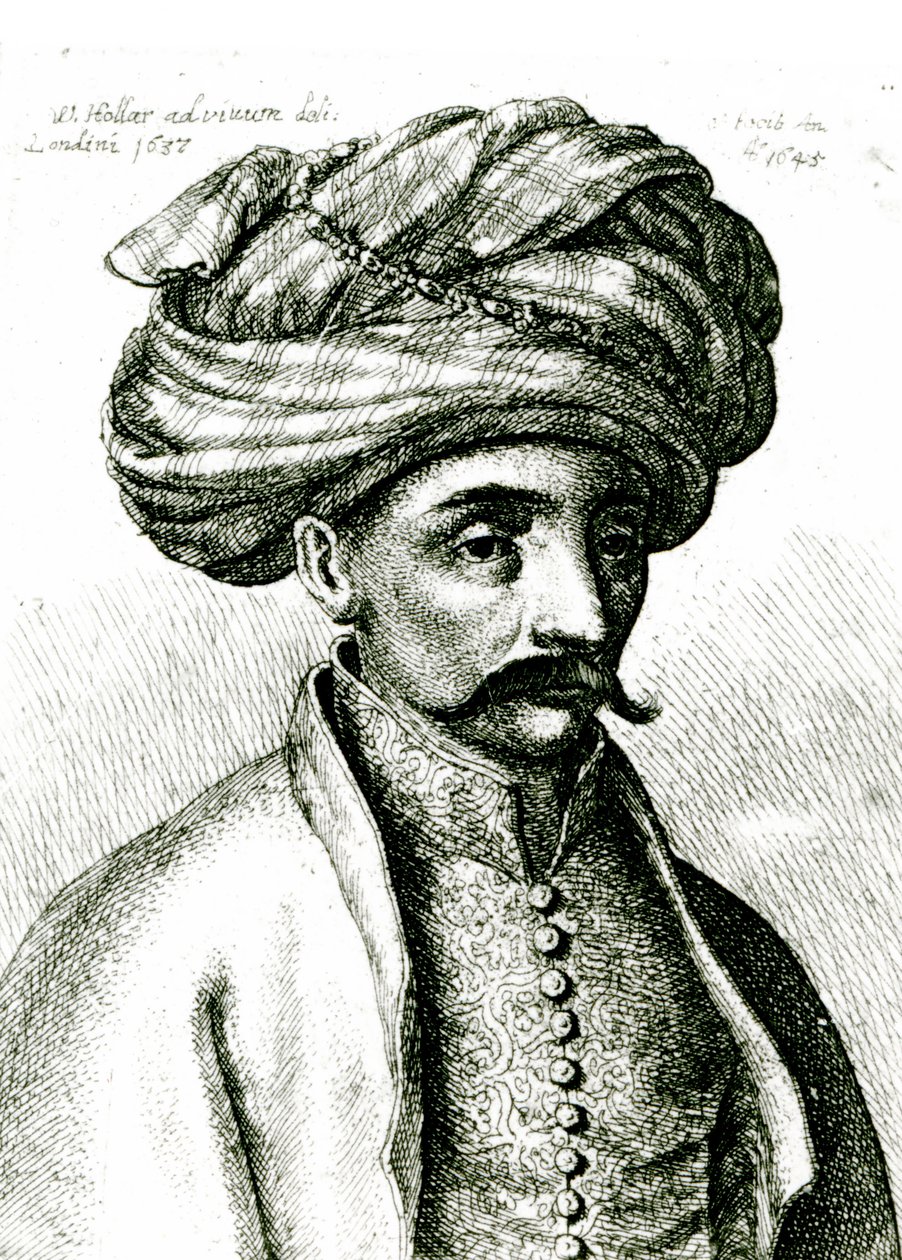 Testa di Turco, 1645 da Wenceslaus Hollar