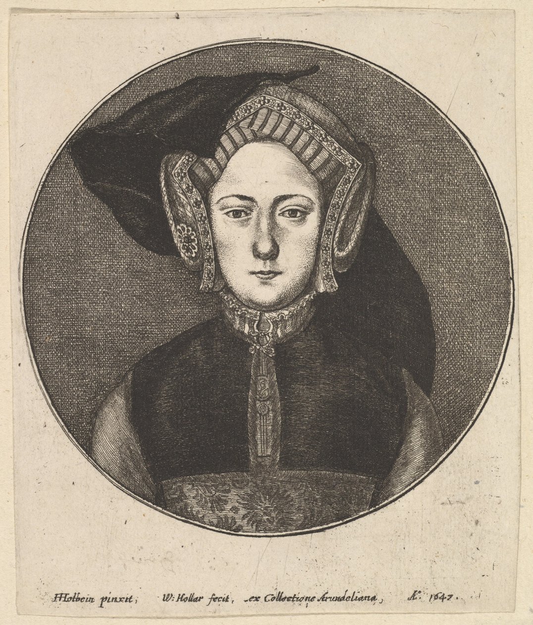 Donna sconosciuta da Wenceslaus Hollar