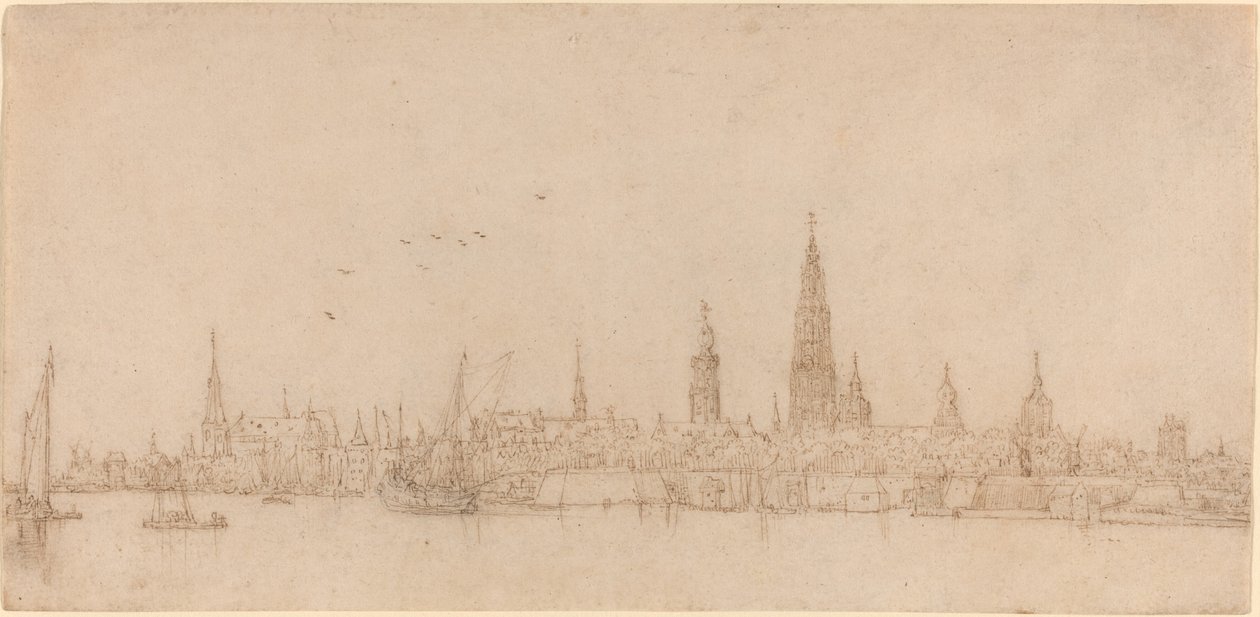 Veduta di Anversa da Wenceslaus Hollar
