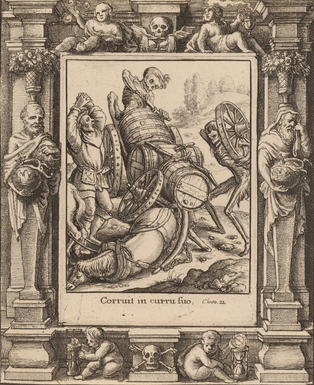 Carrettiere, 1651 da Wenceslaus Hollar