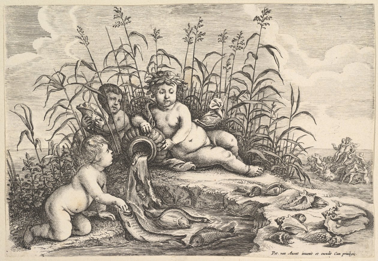 Acqua, I Quattro Elementi, ca. 1647 da Wenceslaus Hollar