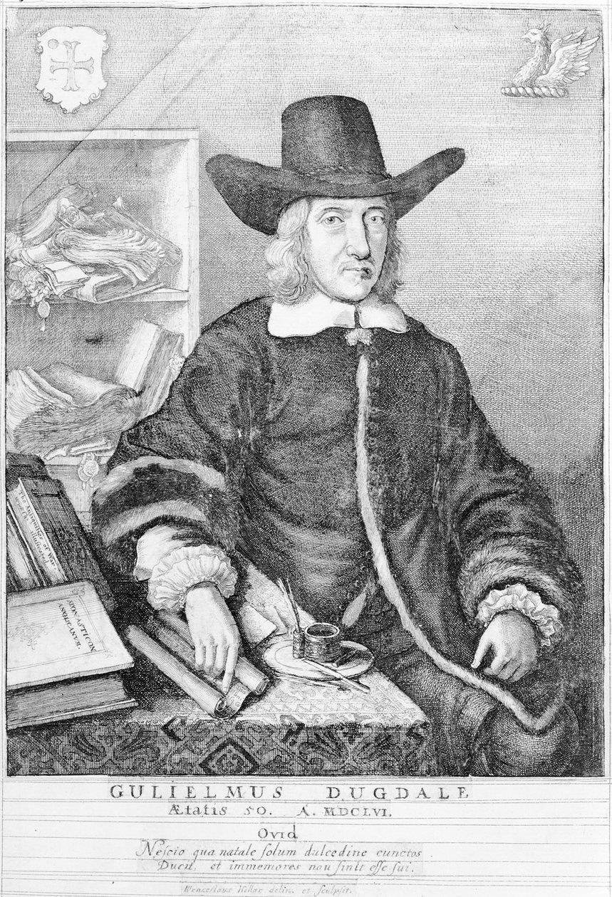 William Dugdale, 1656 da Wenceslaus Hollar