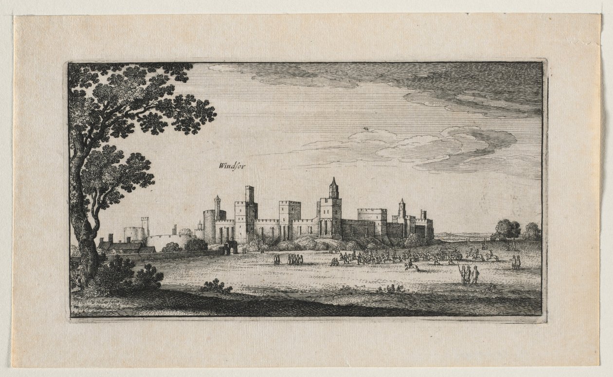 Castello di Windsor da sud-est, 1644 da Wenceslaus Hollar