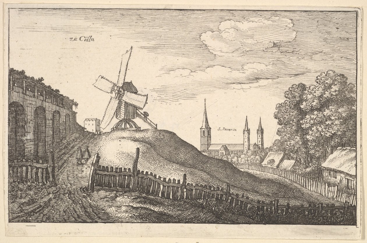 zu Cölln Colonia, 1643 da Wenceslaus Hollar