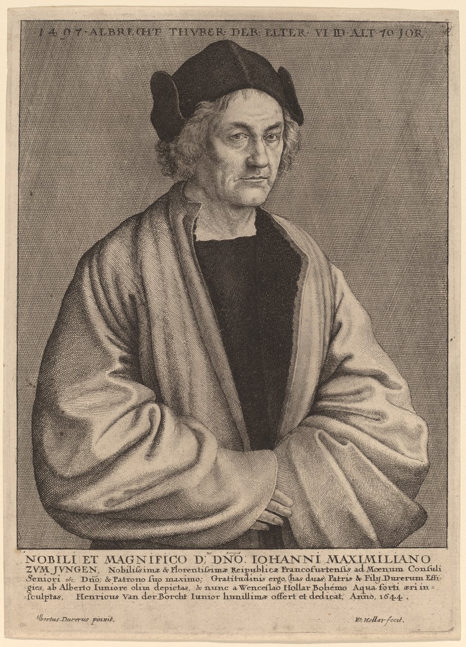 Padre di Albrecht Dürer da Wenceslaus Hollar after Albrecht Dürer