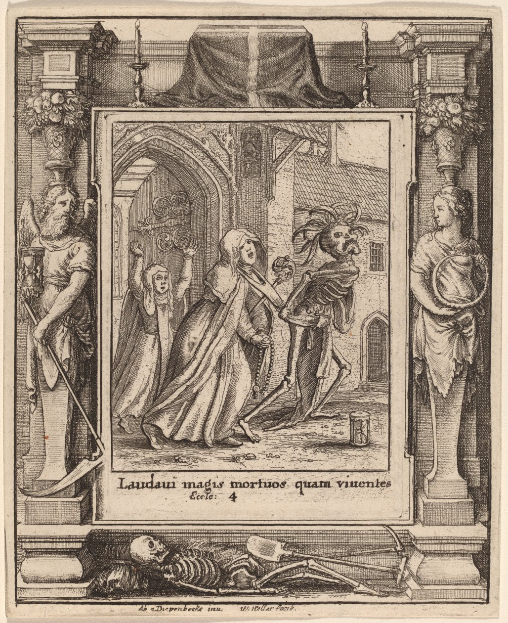 Badessa da Wenceslaus Hollar after Hans Holbein the Younger after Abraham van Diepenbeeck