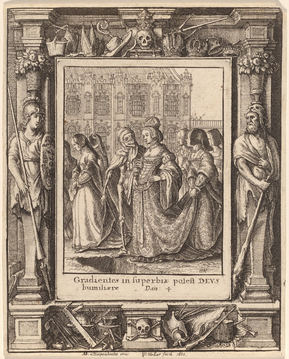 Imperatrice da Wenceslaus Hollar after Hans Holbein the Younger after Abraham van Diepenbeeck