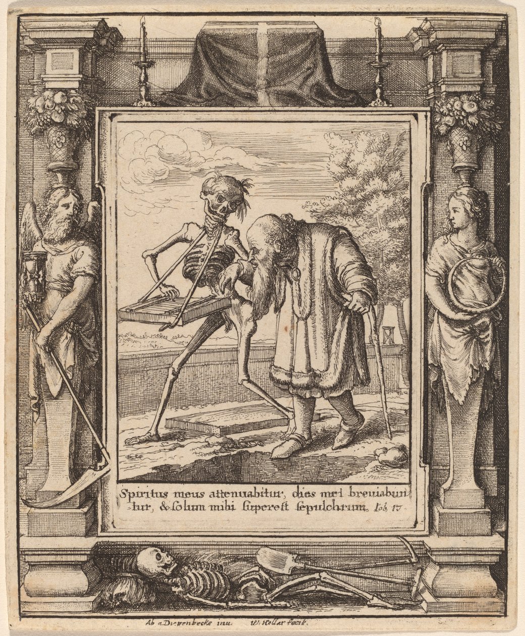 Vecchio da Wenceslaus Hollar after Hans Holbein the Younger after Abraham van Diepenbeeck