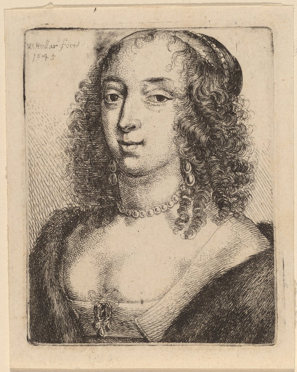 Duchessa di Lennox da Wenceslaus Hollar after Sir Anthony van Dyck