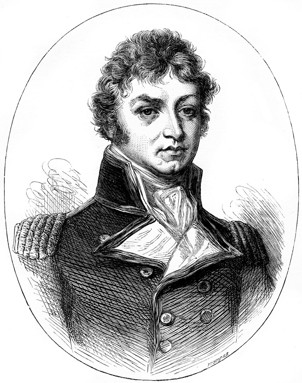 Sir Philip Broke, ufficiale della marina britannica, 1815 c1880 da Whymper