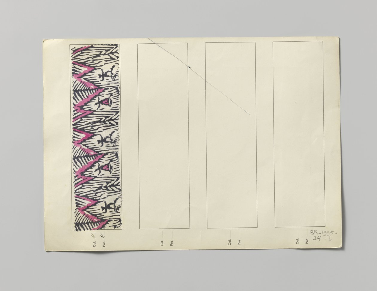 Campione di seta stampata, disegno Tanzpaar da Wiener Werkstätte