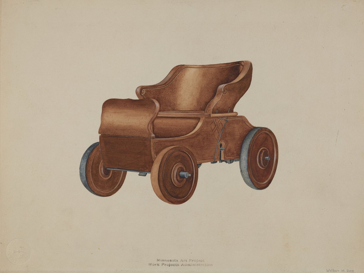 Automobile giocattolo, c. 1938 da Wilbur M Rice