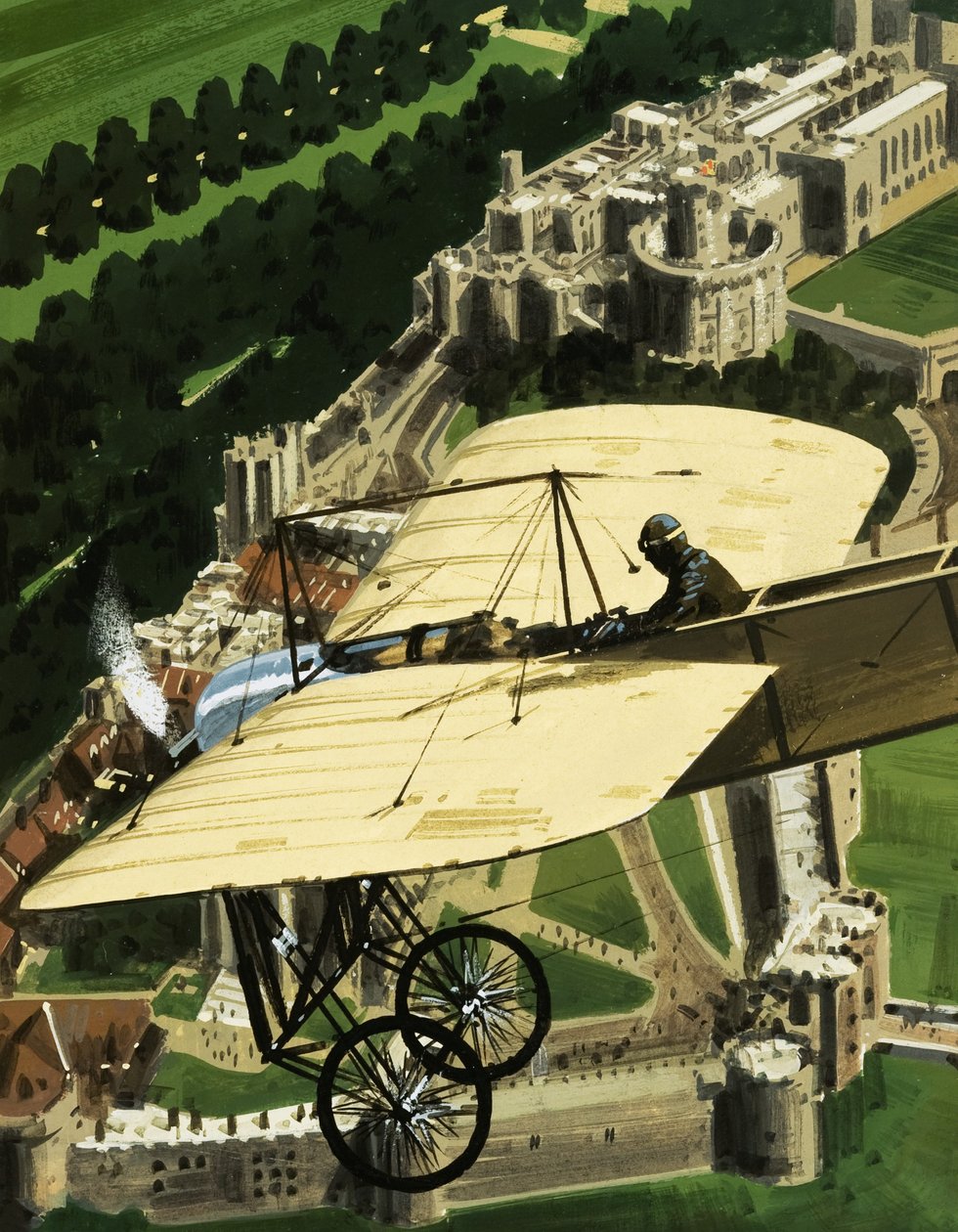 Il primo servizio di posta aerea della Gran Bretagna da Wilf (20th century) Hardy