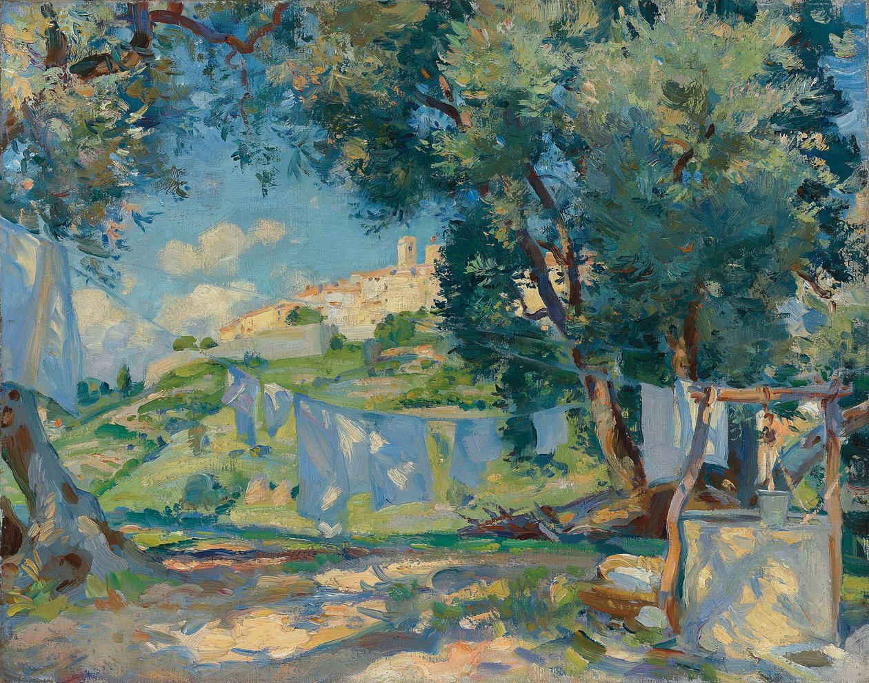 Una leggera brezza, Biot, Provenza da Wilfred Gabriel de Glehn