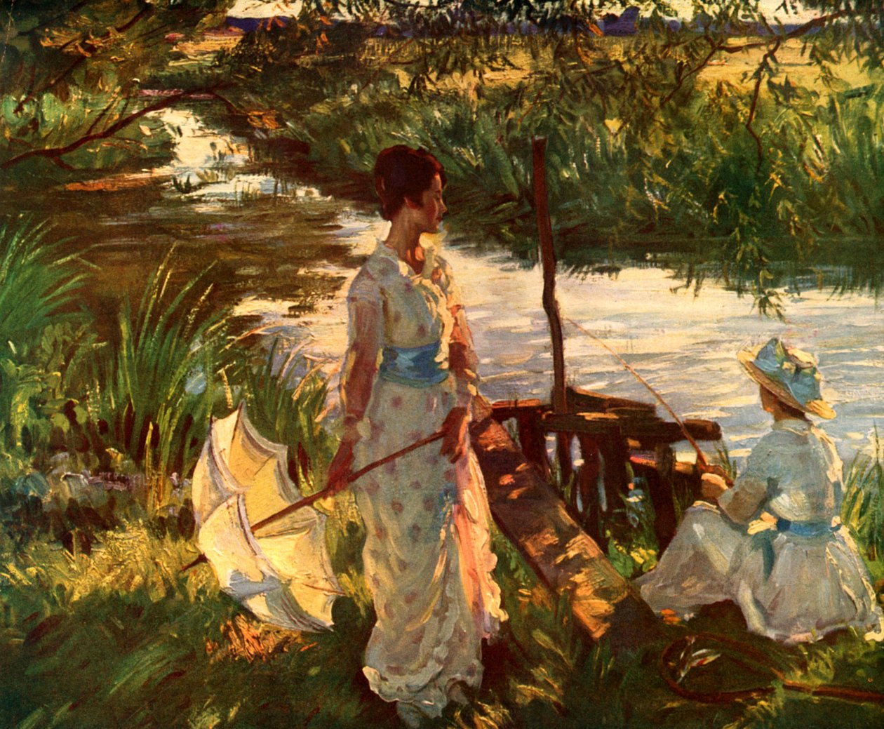 Pesca, tavola del libro da Wilfred Gabriel de Glehn
