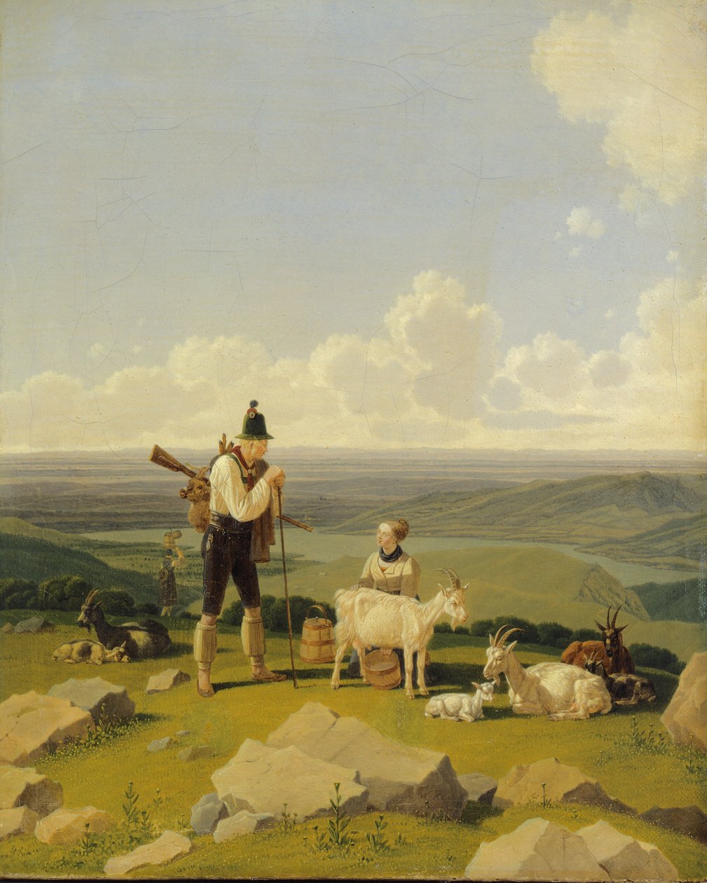 Il cacciatore di cervi, 1826 da Wilhelm Alexander Kobell