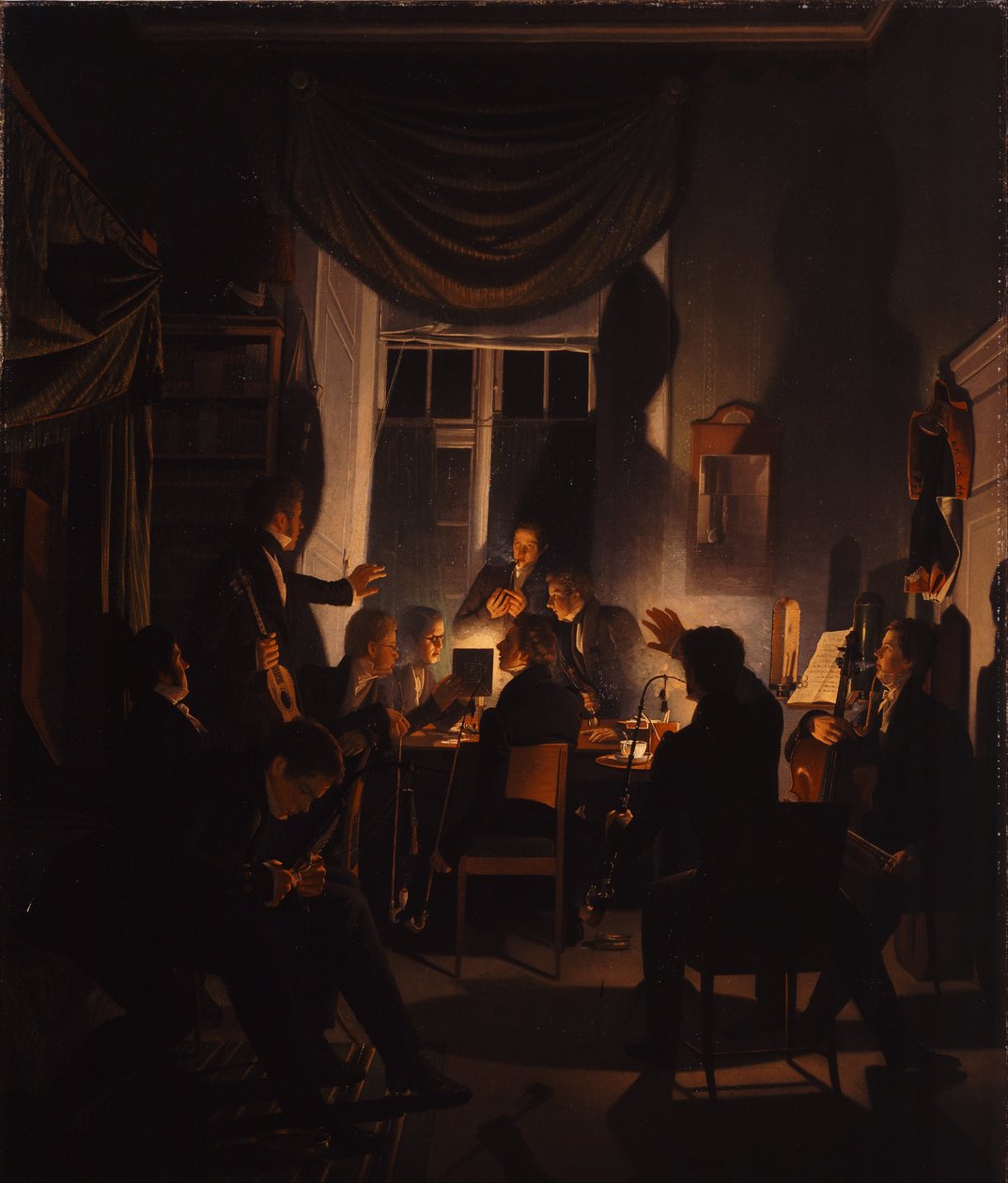Una festa fumante da Wilhelm Bendz