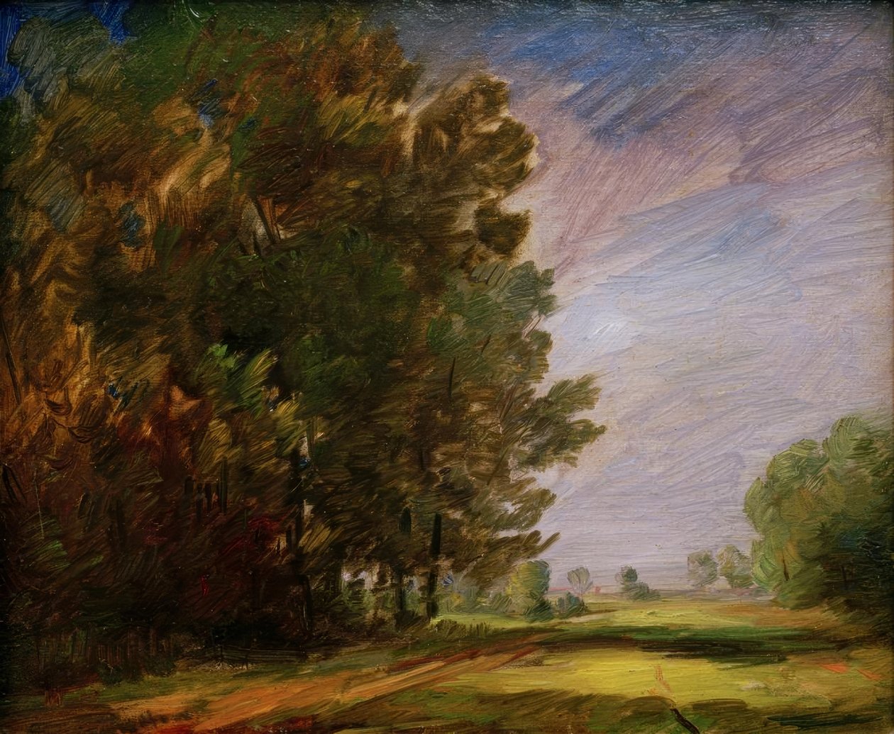 Bordo del bosco con sentiero luminoso da Wilhelm Busch
