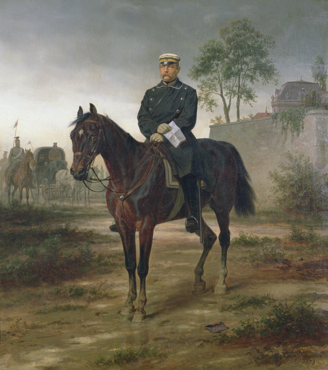 Bismarck davanti a Parigi, 1873 da Wilhelm Camphausen