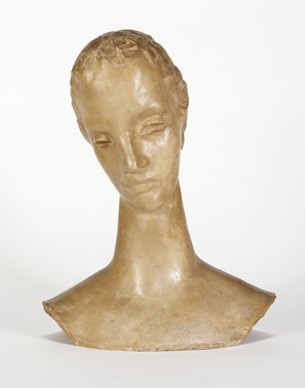 Busto di una donna pensierosa, 1913-14 da Wilhelm Lehmbruck