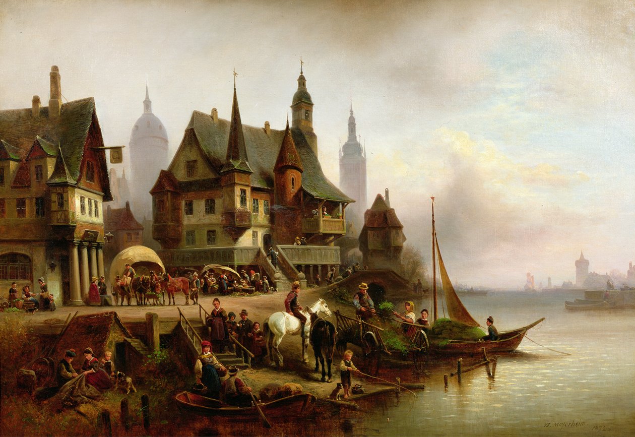 Sulla riva, 1872 da Wilhelm Meyerheim