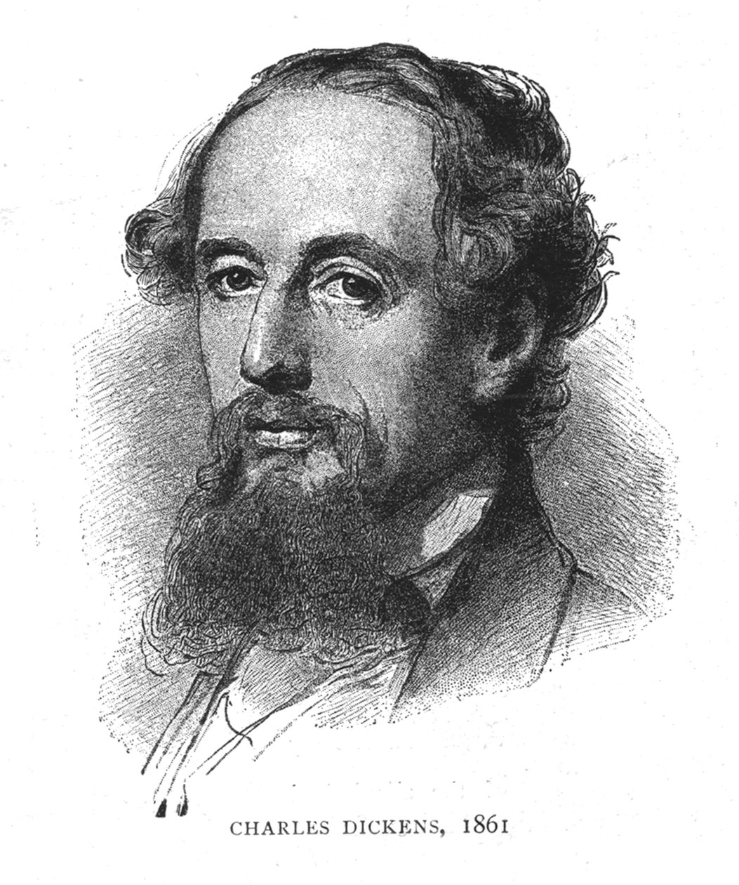 Charles Dickens, 1861 da Wilhelm Auguste Rudolf Lehmann