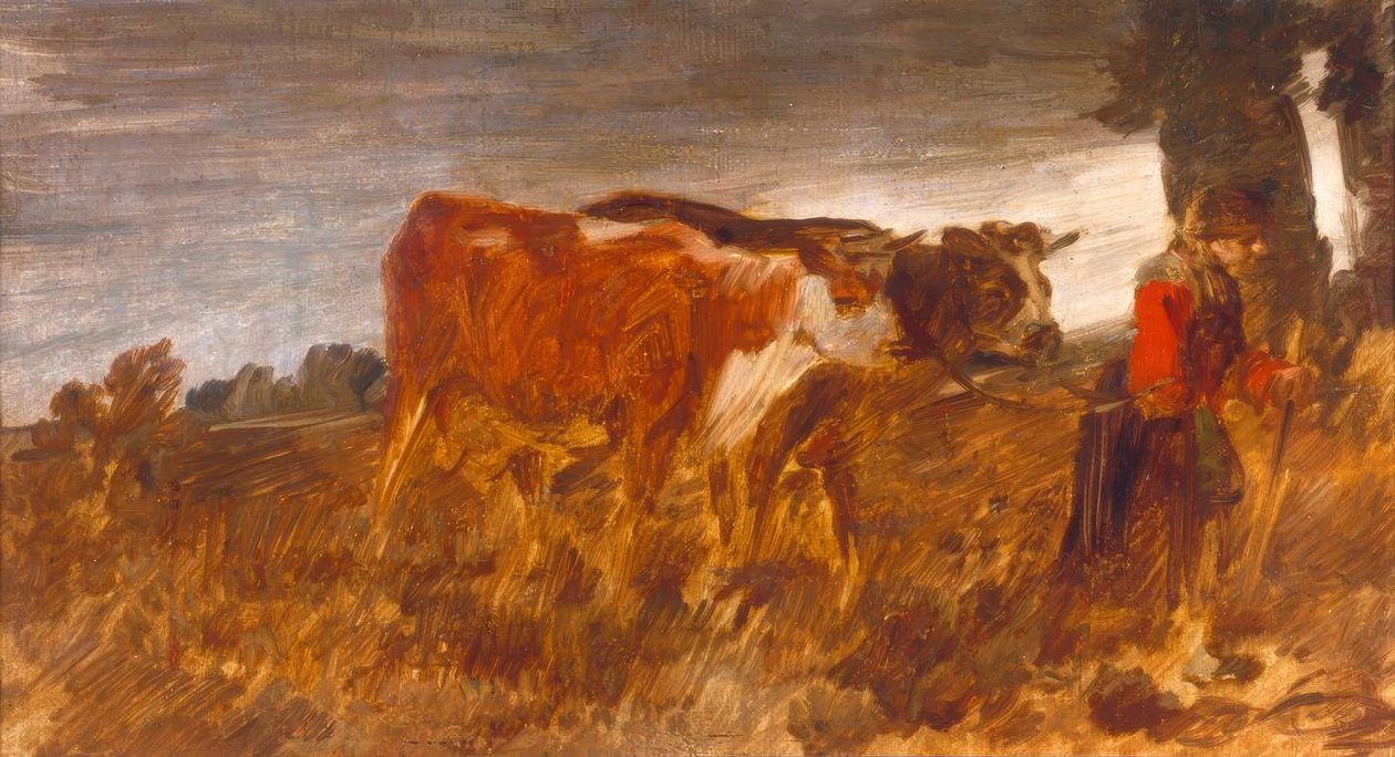 Contadina con mucche da Wilhelm Busch