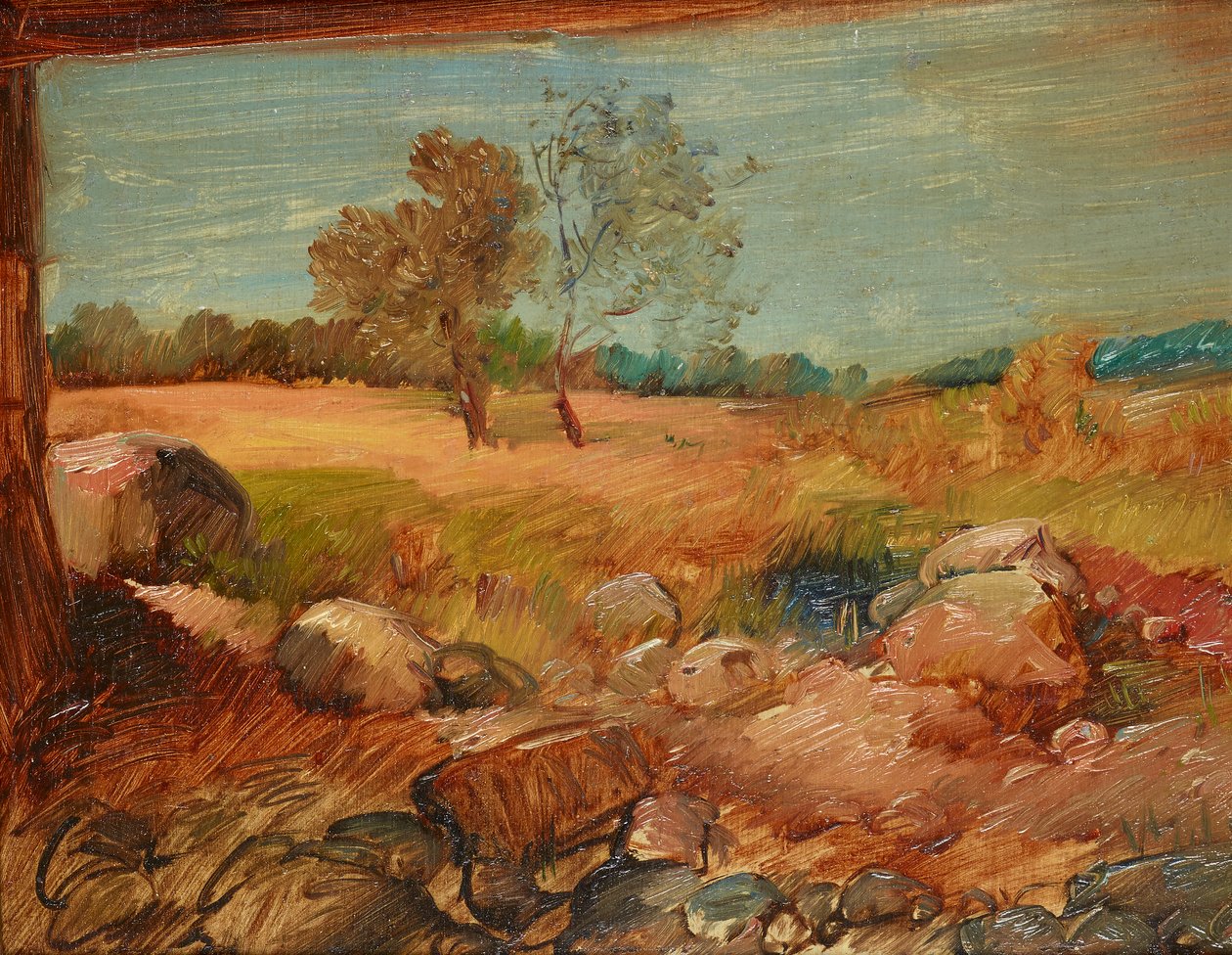 Vista da un fienile da Wilhelm Busch