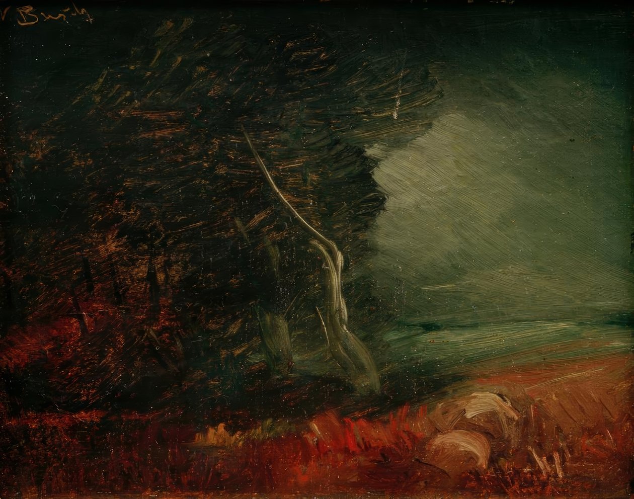 Bordo della foresta cupo (Fuoco di patate) da Wilhelm Busch