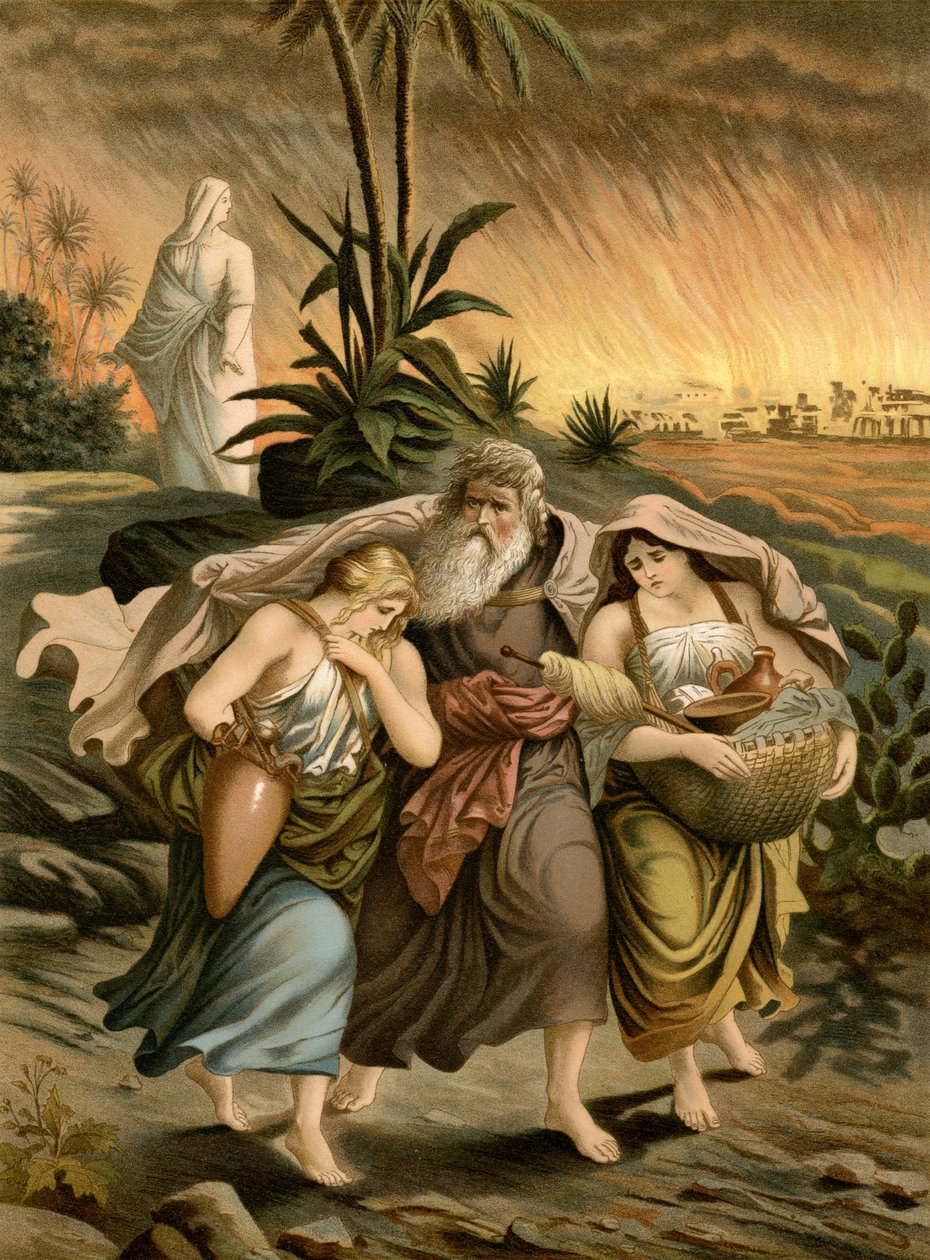 Lot fugge da Sodoma da Wilhelm Ebbinghaus