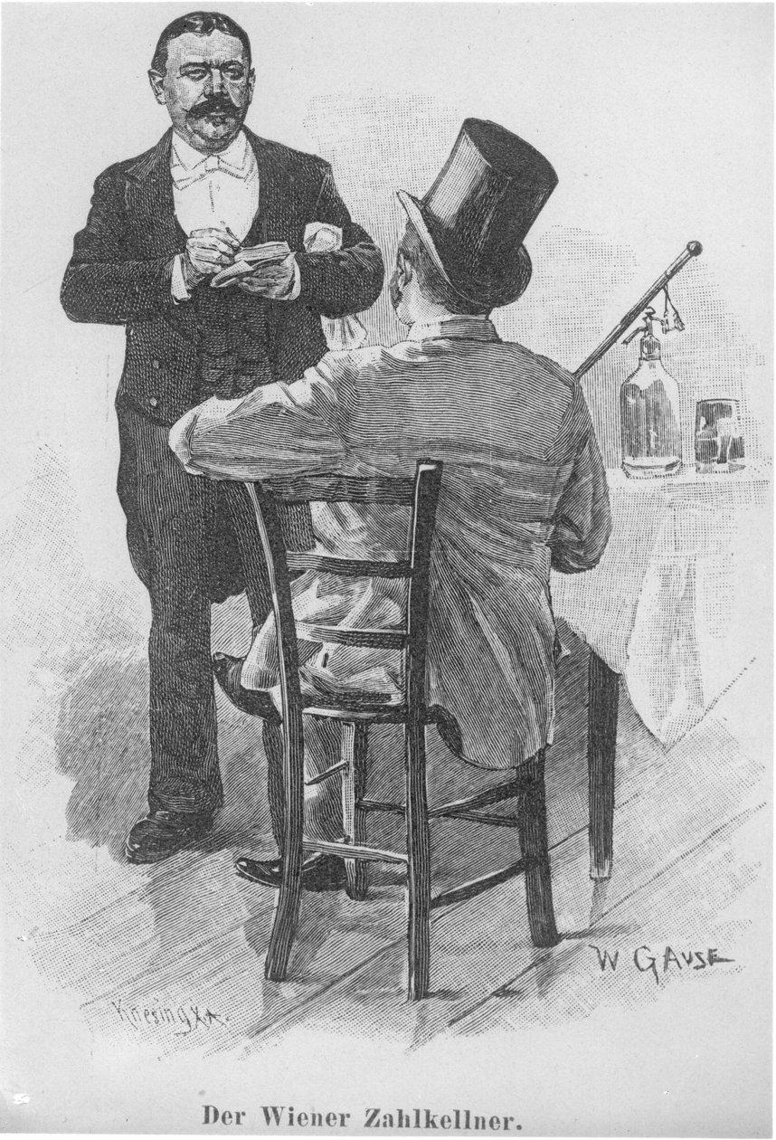 Der Viennese Zahlkellner da Wilhelm Gause