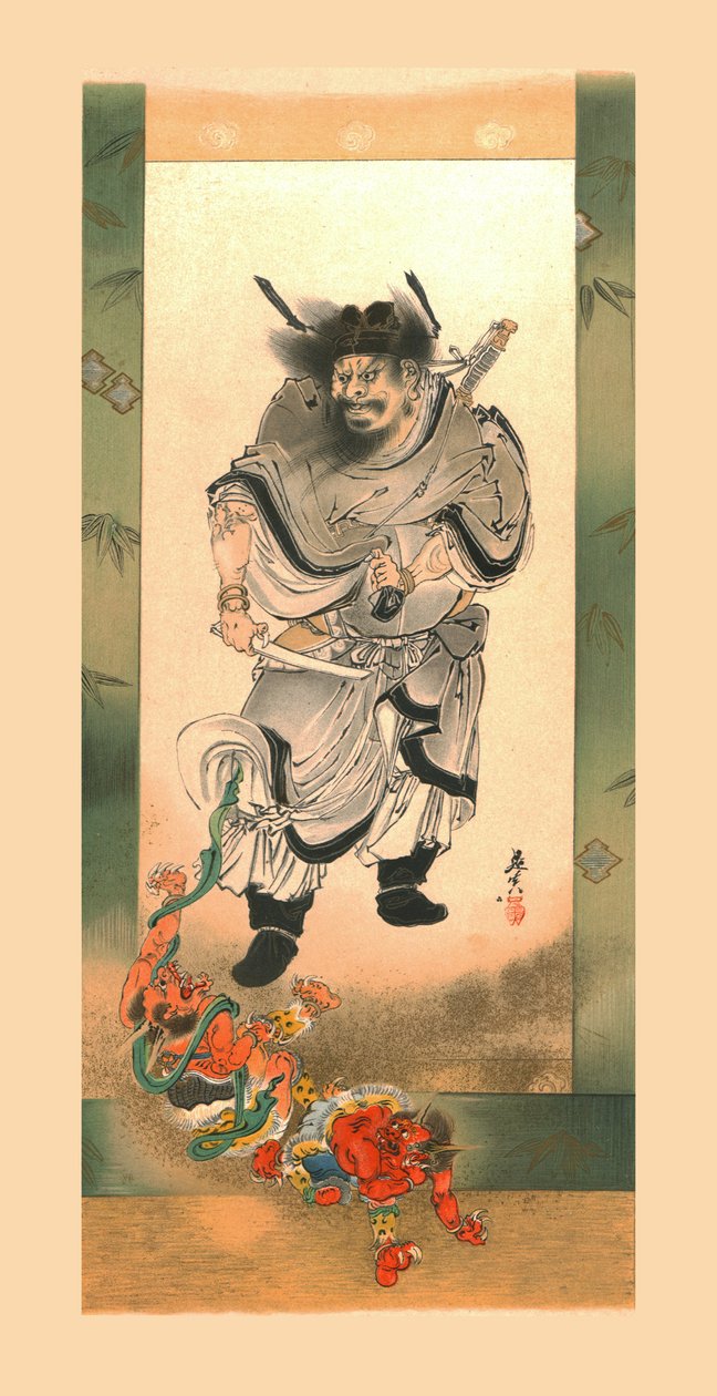 Shoki e i demoni, c1880, 1886 da Wilhelm Greve