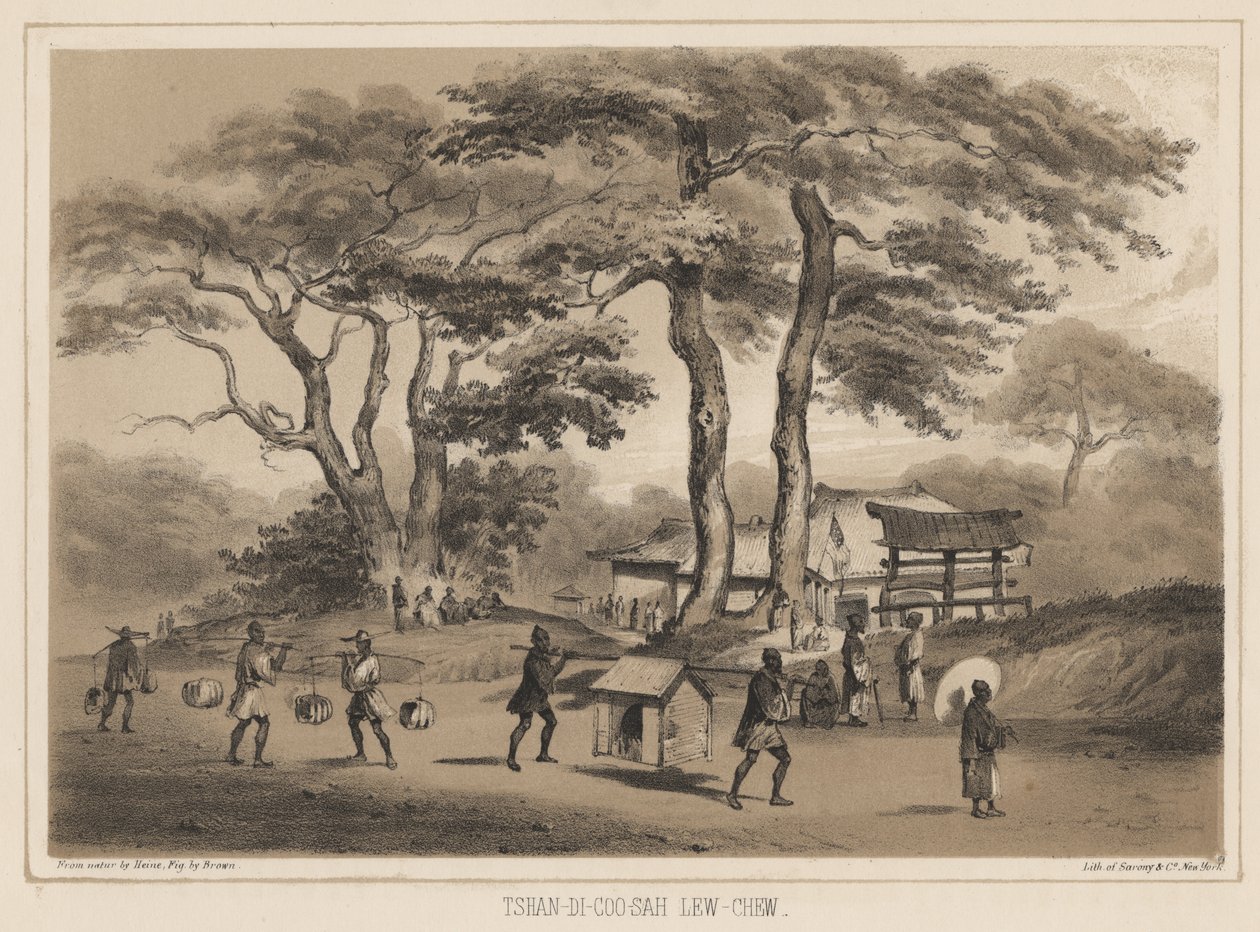 Tshan-Di-Coo-Sah, Lew Chew, 1855 da Wilhelm Joseph Heine