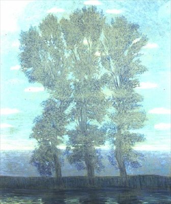 Alberi davanti a un lago da Wilhelm List