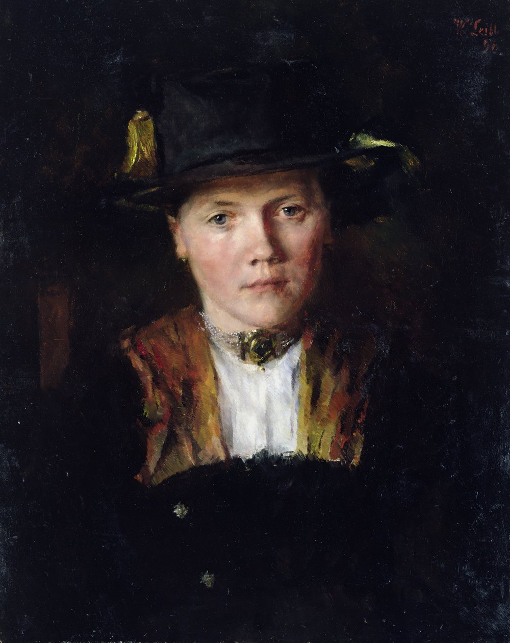 Una ragazza bavarese, 1897 da Wilhelm Maria Hubertus Leibl