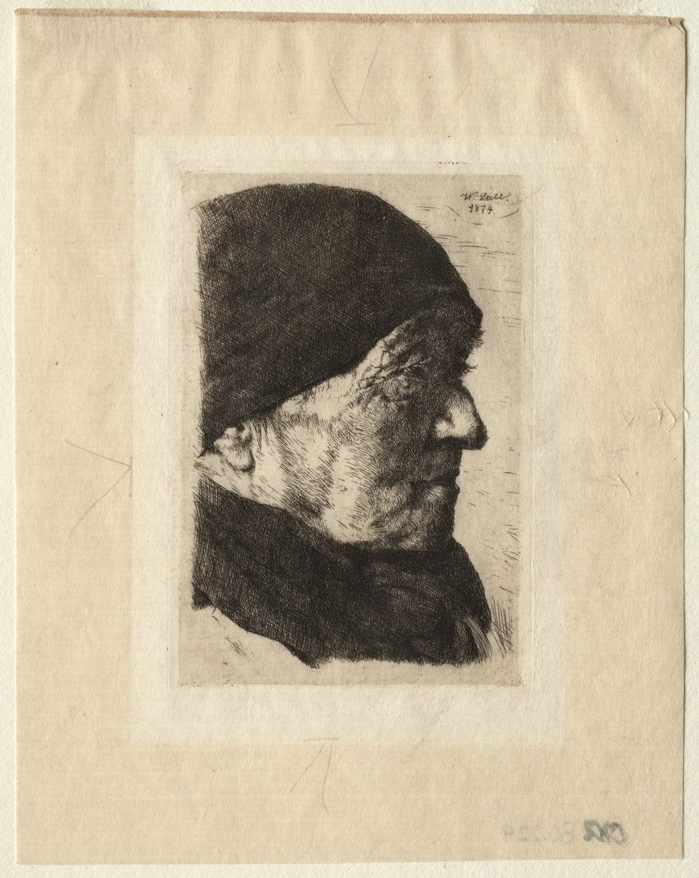 Testa di un Contadino da Wilhelm Maria Hubertus Leibl