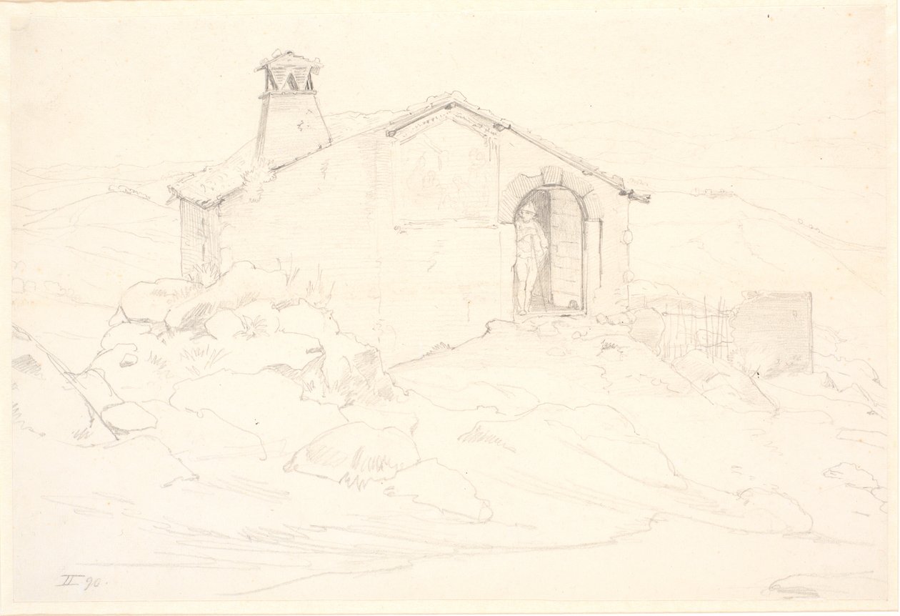 Paesaggio montano con una capanna da Wilhelm Marstrand