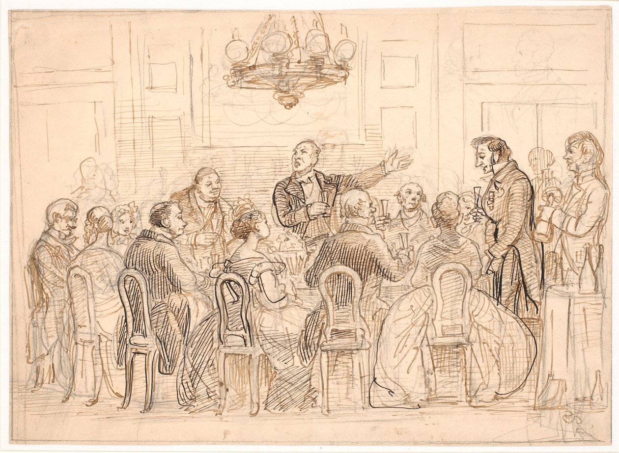 Il brindisi del nuovo cavaliere da Wilhelm Marstrand