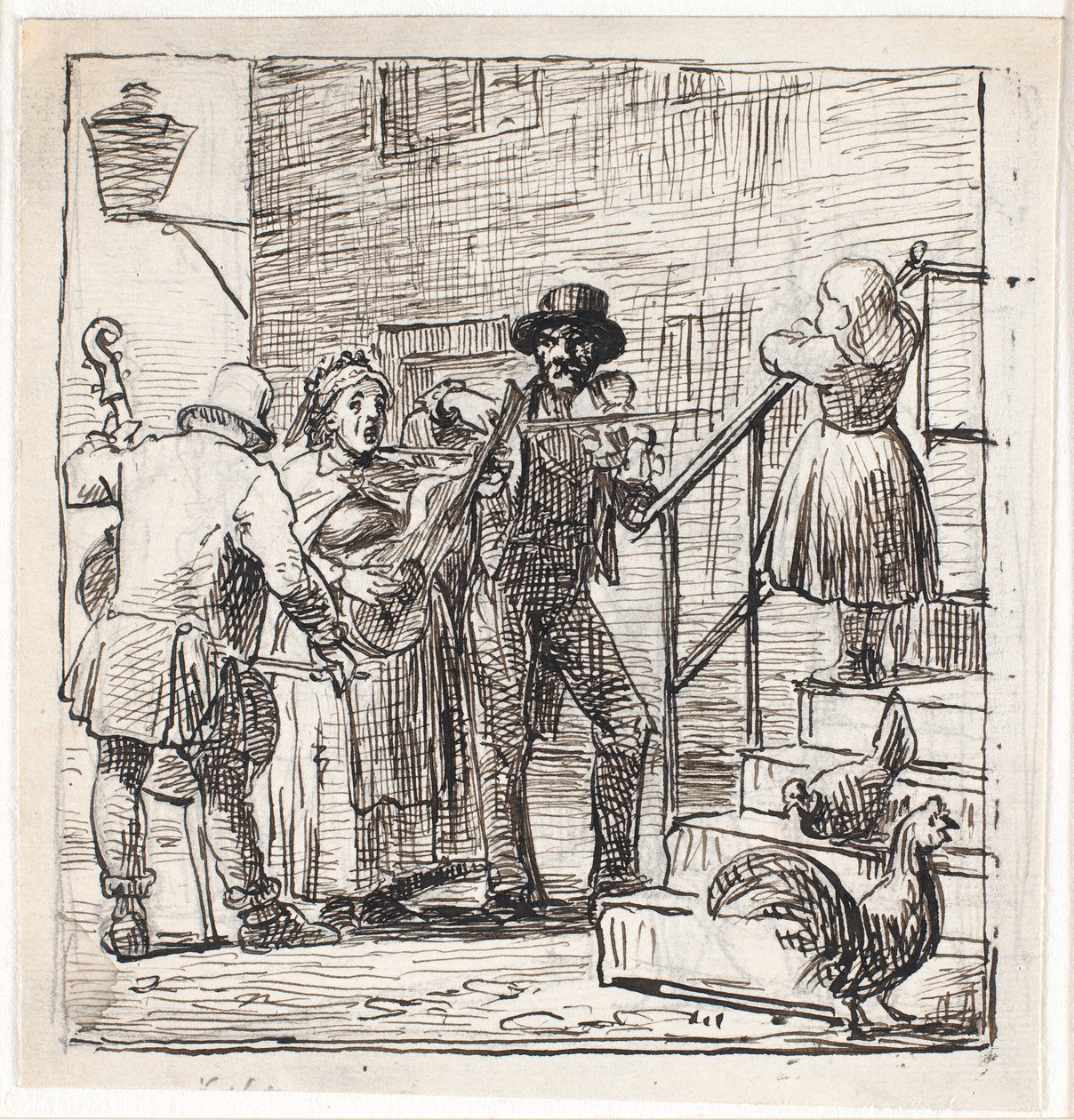 Musicisti di strada da Wilhelm Marstrand