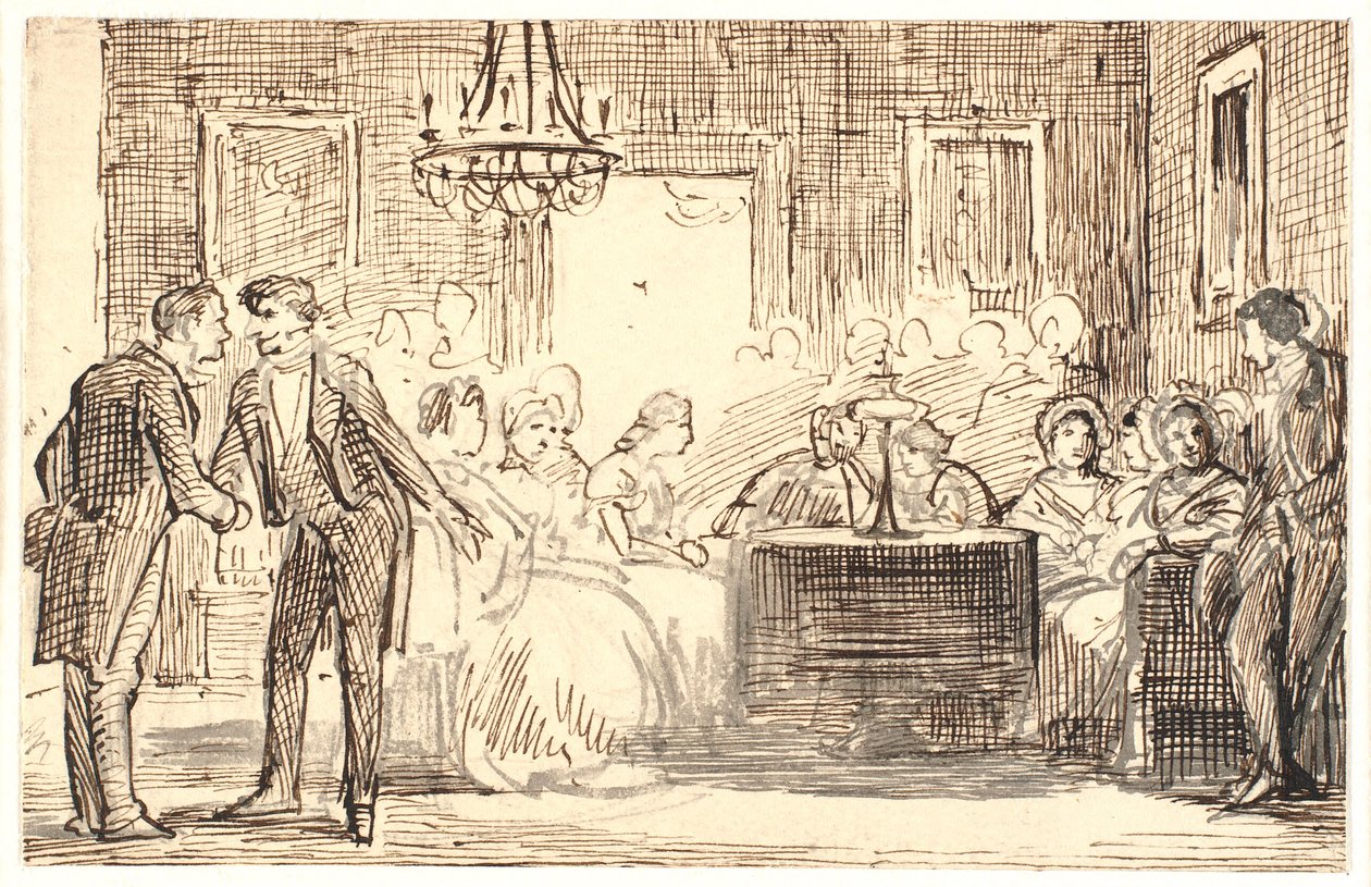 Scena di società di Copenaghen da Wilhelm Marstrand