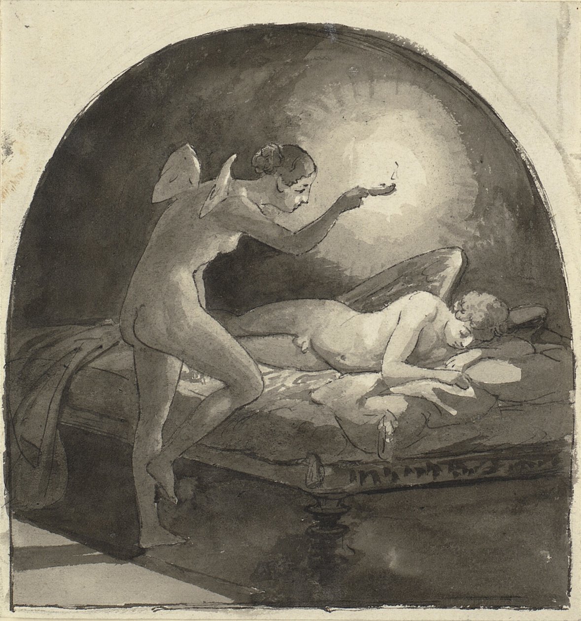 Psiche e Amore dormiente da Wilhelm Marstrand