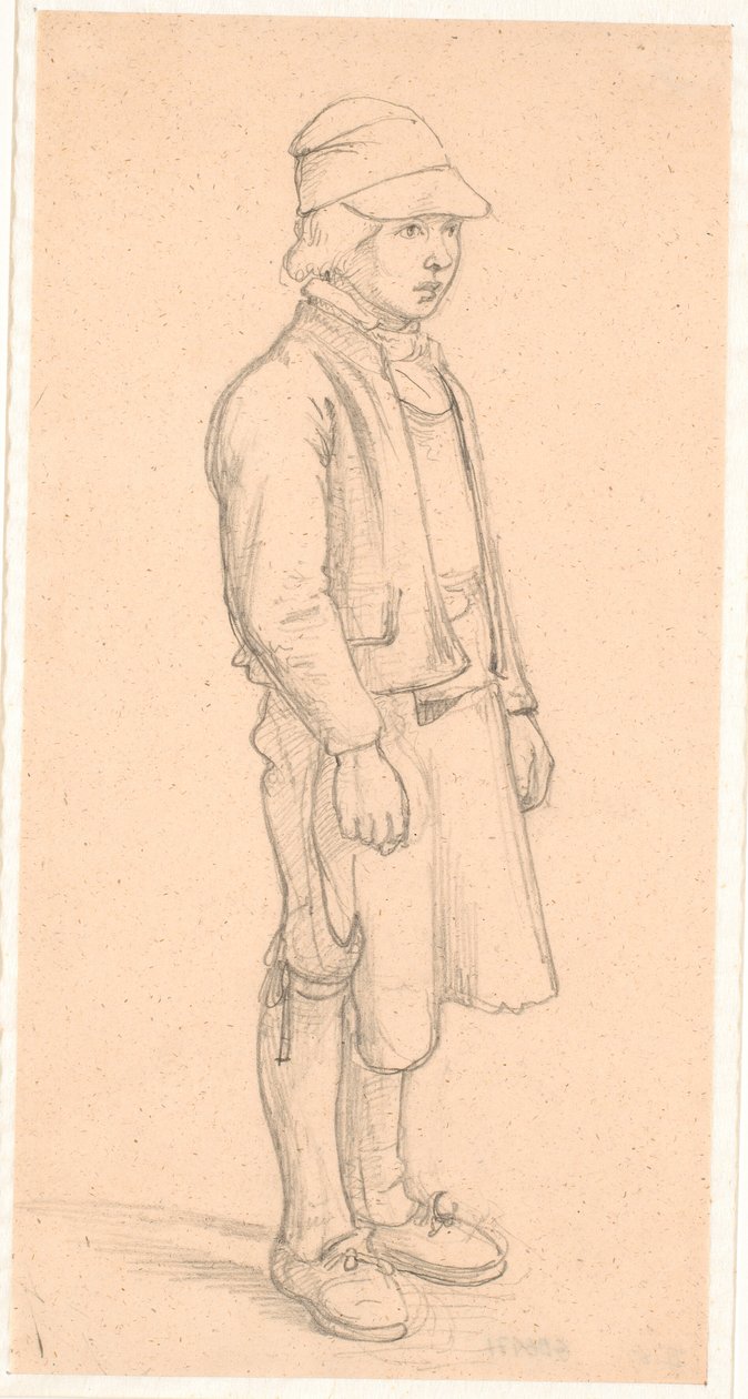 Ragazzo svedese con berretto da Wilhelm Marstrand
