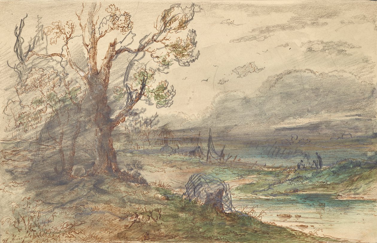 Paesaggio sul fiume da Wilhelm Steinfeld