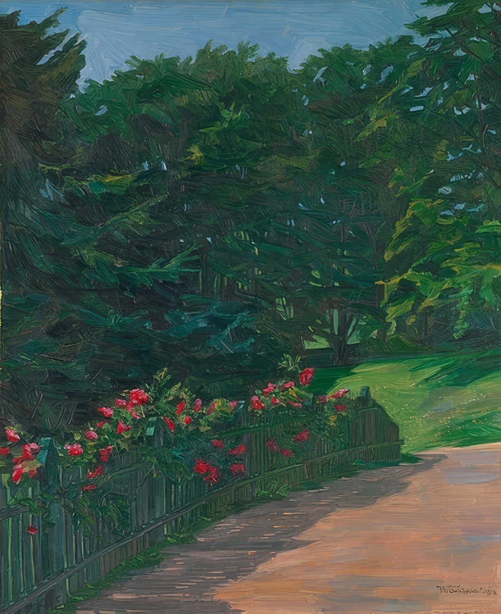 Paesaggio da Wilhelm Trübner