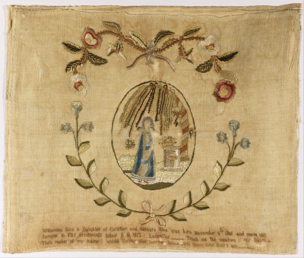 Quadro ricamato da Willamina Rine
