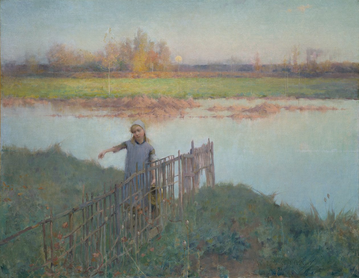 Tramonto a Grez da Willard Leroy Metcalf