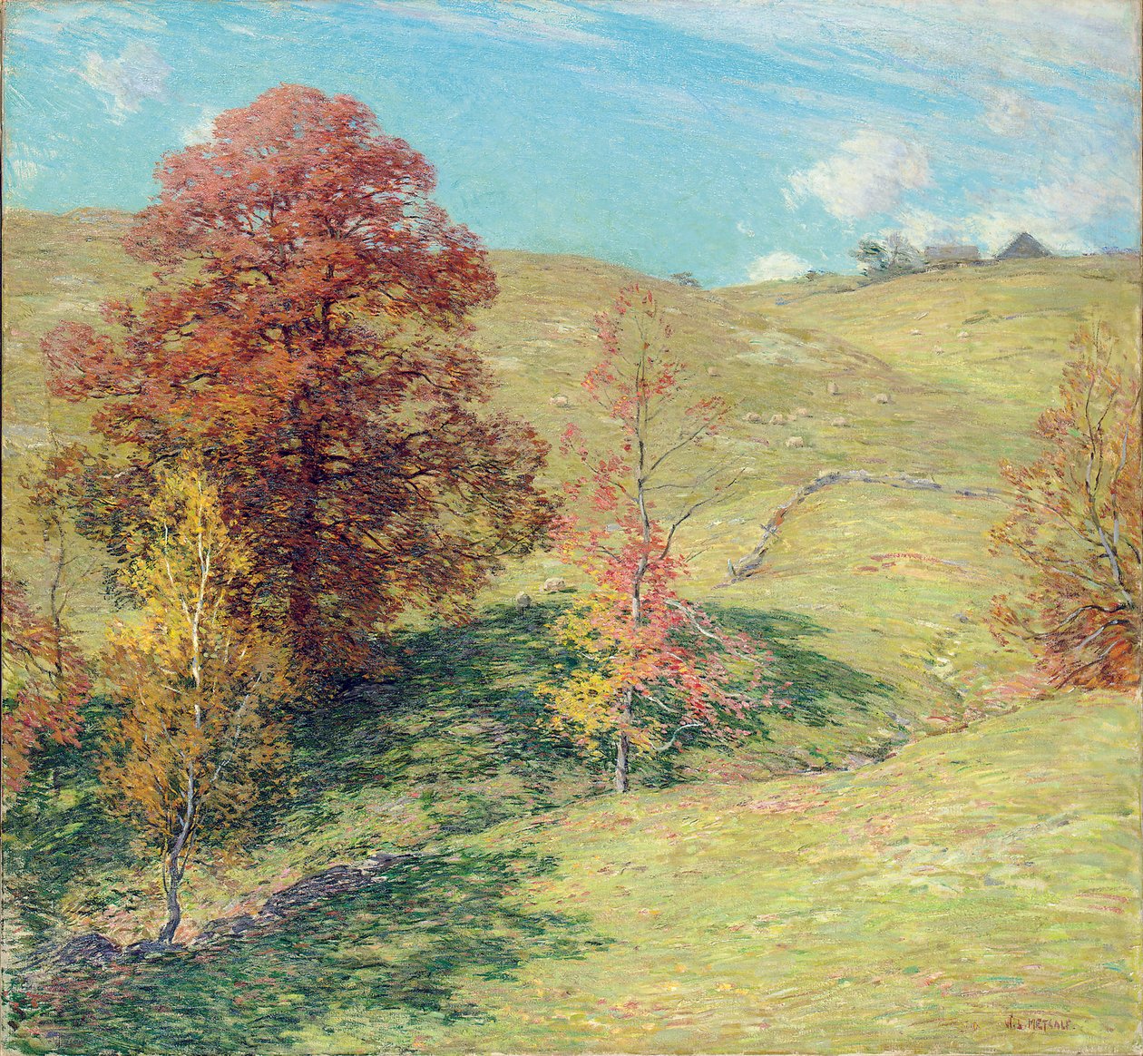 La quercia rossa da Willard Leroy Metcalf