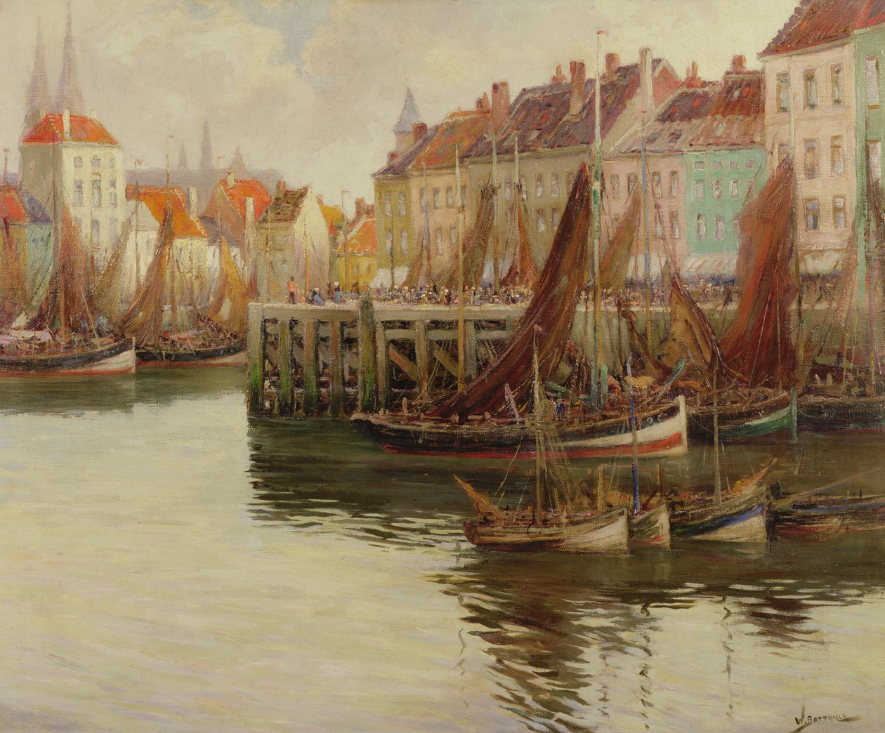 Porto di Ostenda da Willem Bataille