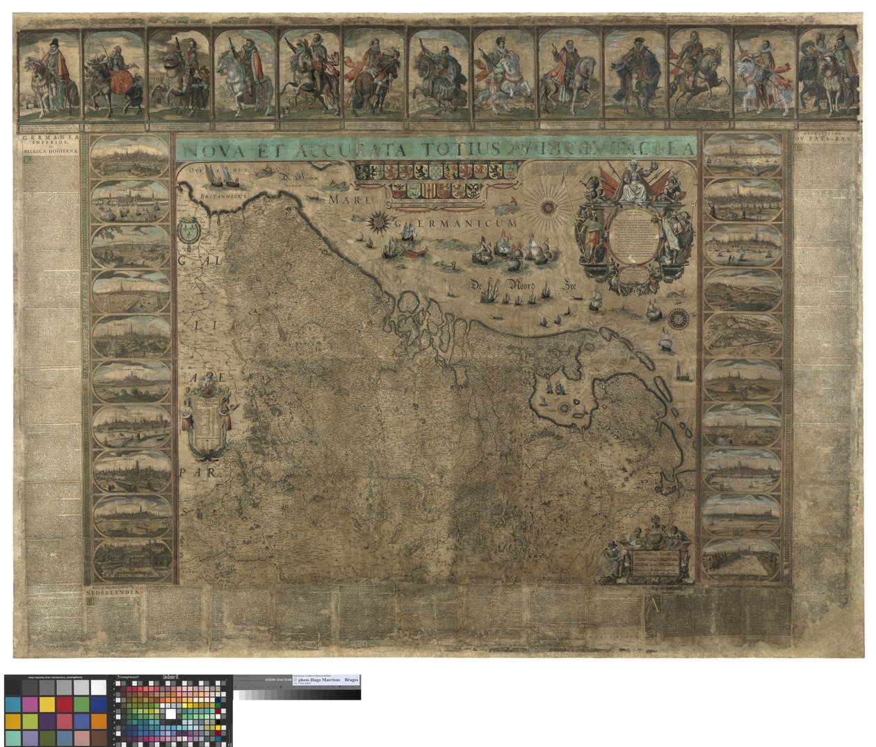 Carta murale dei Paesi Bassi, Willem Blaeu da Willem Janszoon Blaeu
