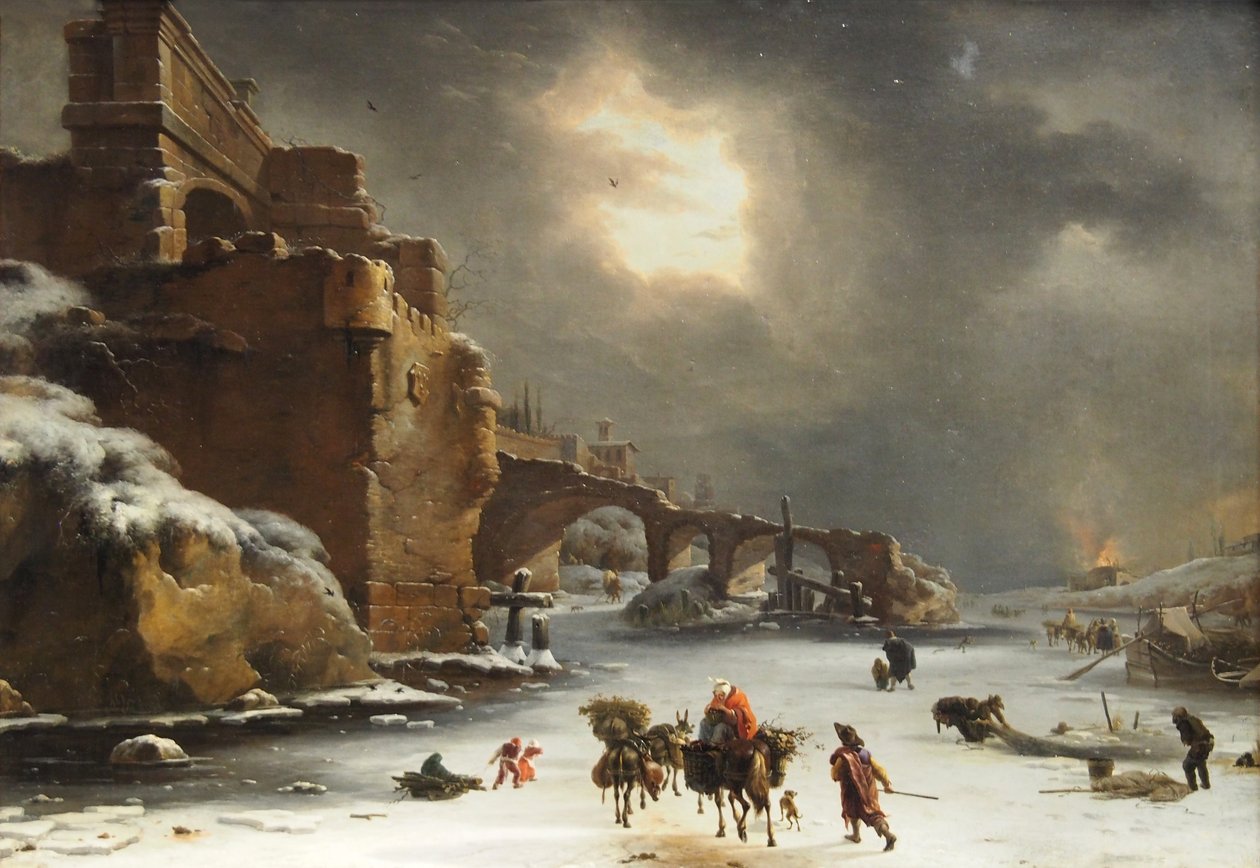 Mura della città in inverno da Willem Schellinks